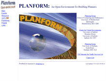 Tablet Screenshot of planform.hud.ac.uk