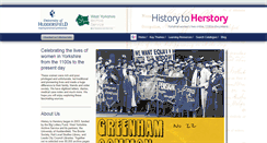 Desktop Screenshot of historytoherstory.hud.ac.uk