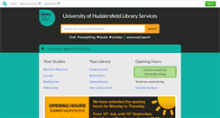 Desktop Screenshot of library.hud.ac.uk