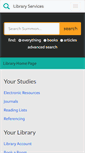 Mobile Screenshot of library.hud.ac.uk